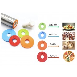 Rolo inox 35cm com anéis