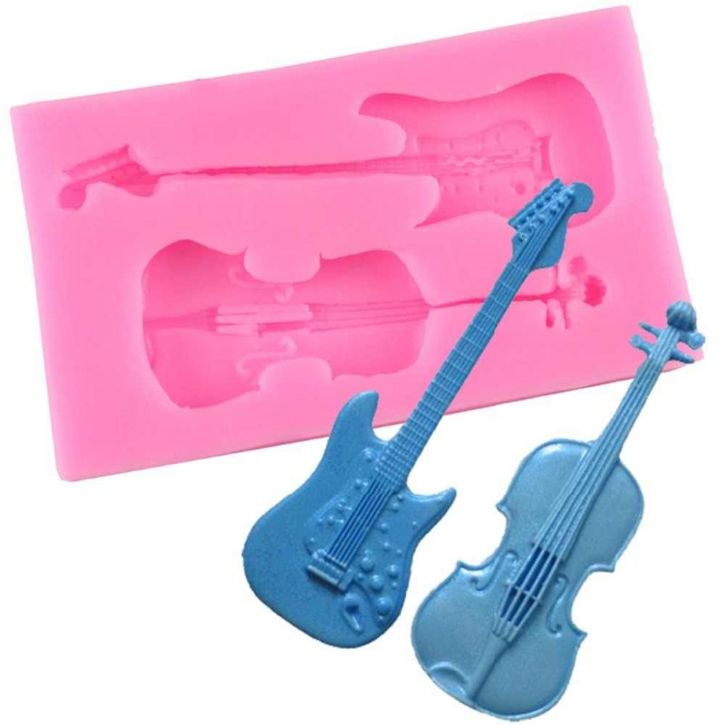 Molde Silicone Guitarra e Violino