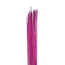 24 Arames para Flor Rosa Choque