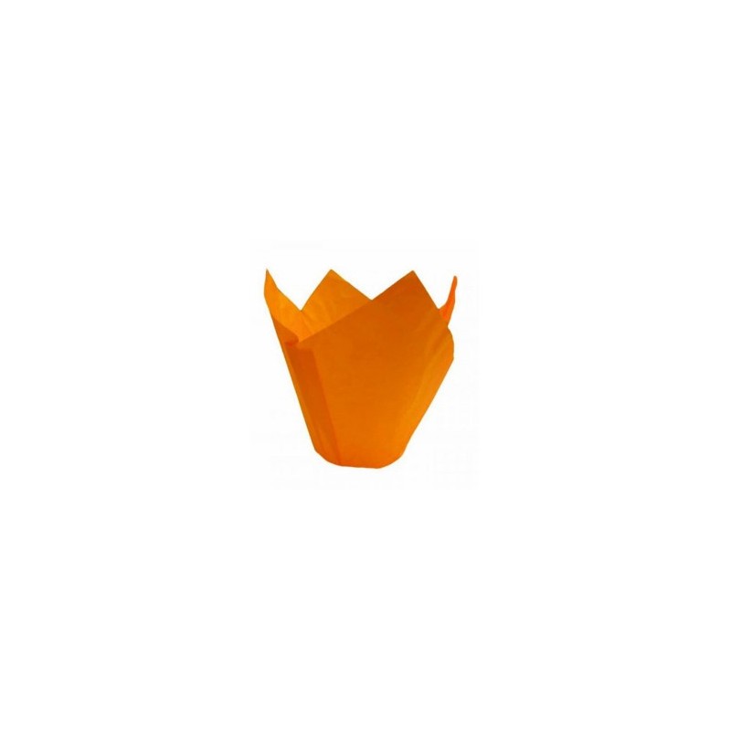 TULIPAS PARA MUFFINS LARANJA - 24 UNIDADES