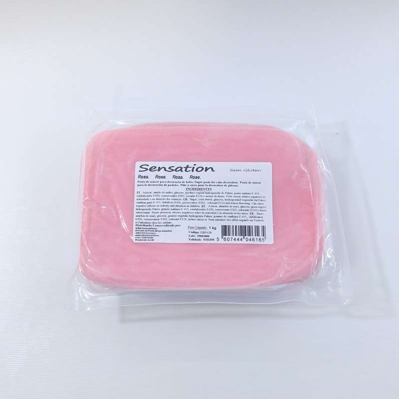 Pasta de açúcar rosa