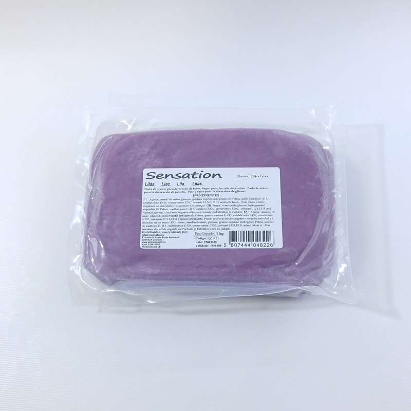 Pasta de açúcar lilás