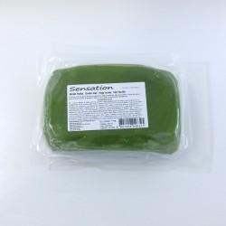 Pasta de açúcar verde folha