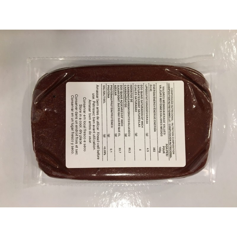 Pasta de açúcar castanho