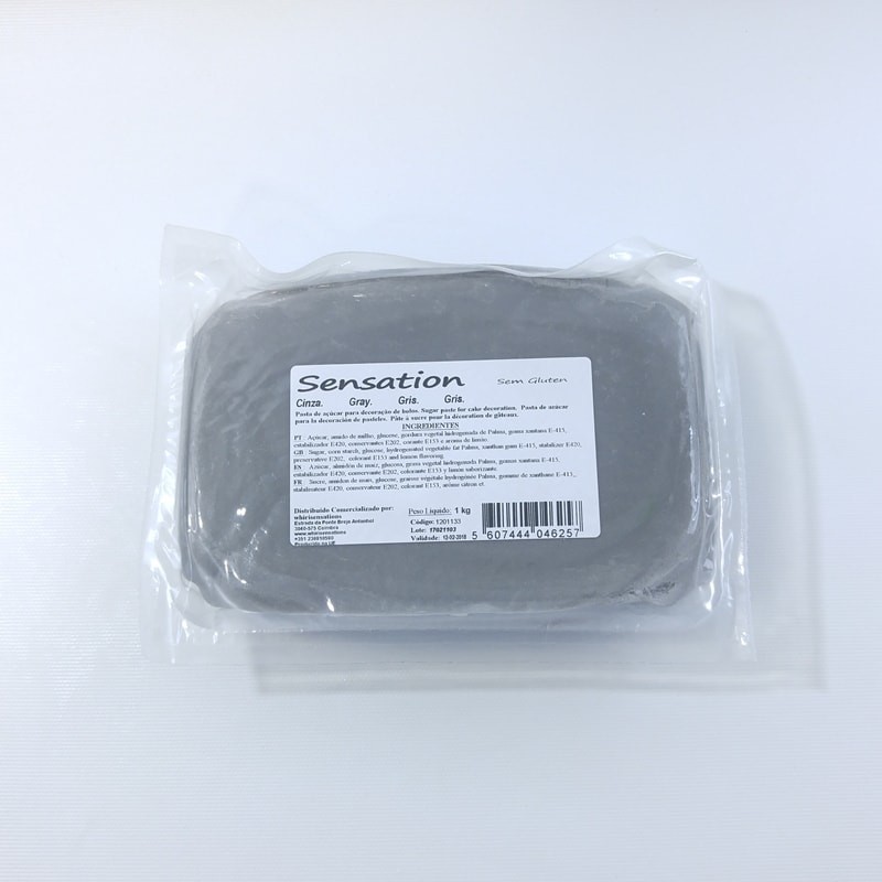 Pasta de açúcar cinza