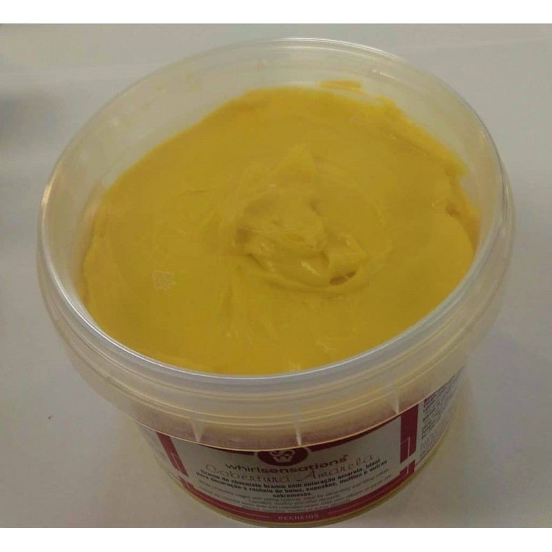 Cobertura Ganache amarela 500g