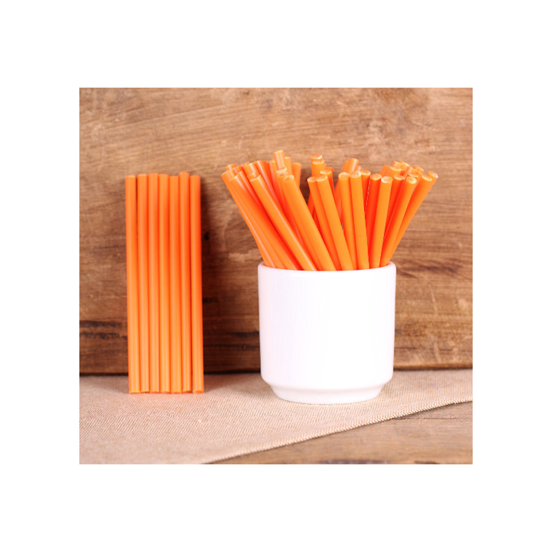 Palitos Plástico Pop Cakes 50 (un.) laranja
